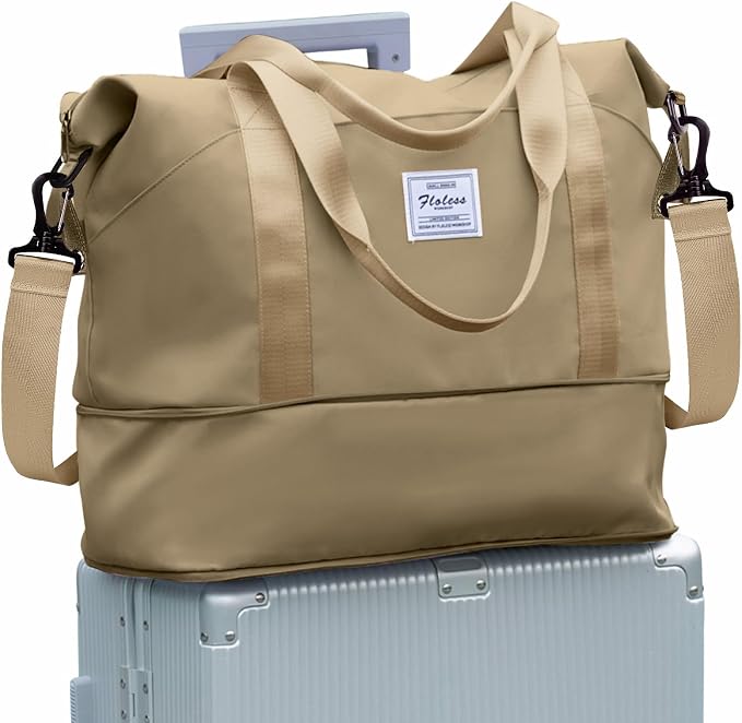 Travel Duffel Bag, Sports Tote Gym Bag, Shoulder Weekender Overnight Bag by WONHOX