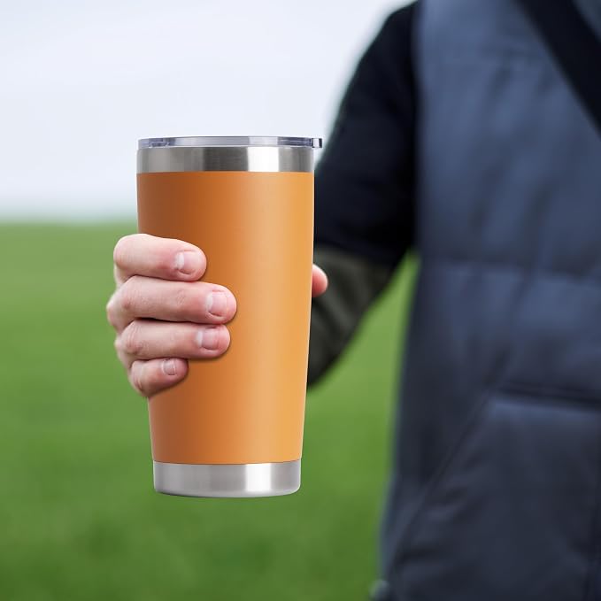 HASLE OUTFITTERS 20oz Stainless Steel Tumblers Bulk, Insulated Travel Cup - Image 5