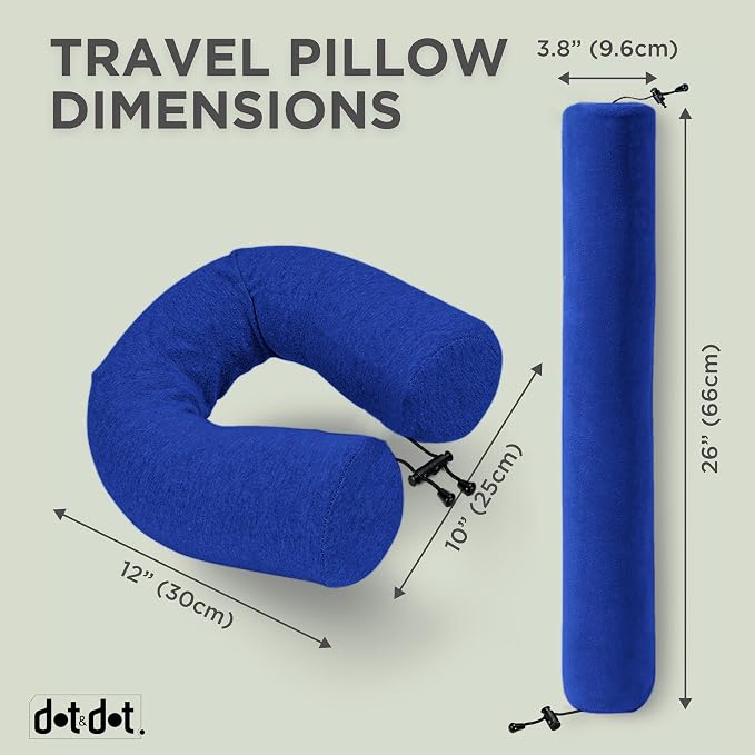 Dot&Dot Twist Memory Foam Travel Pillow - Image 2