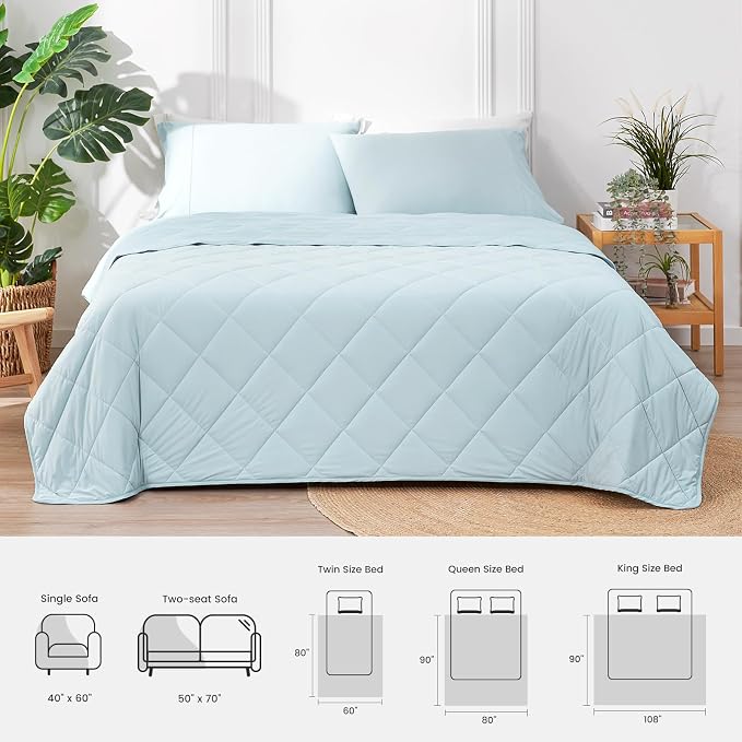 Cozy Bliss Cooling Blanket for Hot Sleepers, Q-Max 0.4 Cooling Comfort Queen - Image 9