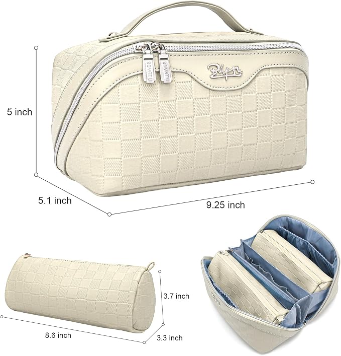 Travel Makeup Bag Organizer Cosmetic Bag: 3 Pcs Set Make up Bags - Image 8