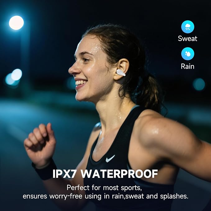 Open Ear Earbuds Wireless Bluetooth 5.3 Earphones, Flexible Clip On Ear buds - Image 8