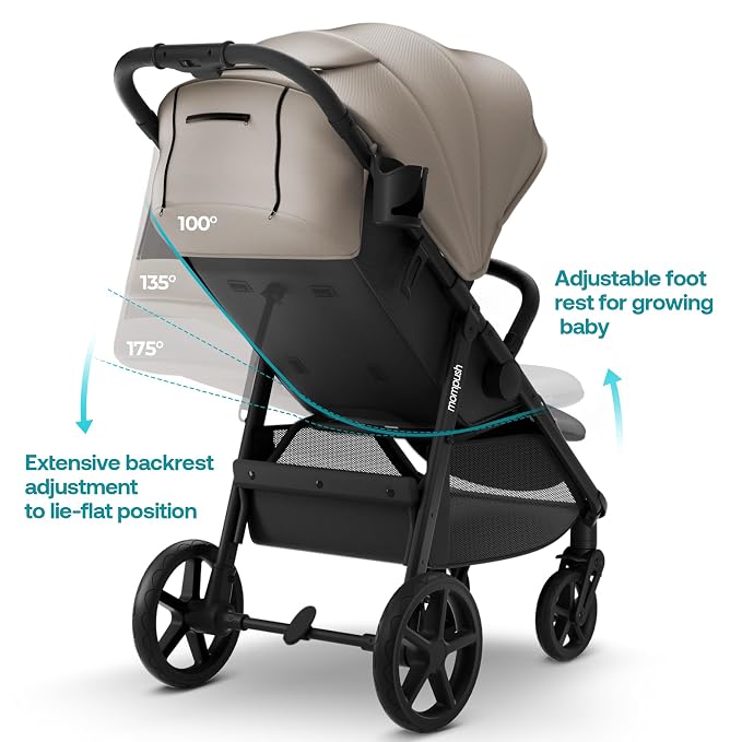 Mompush Nova Baby Stroller for Toddler, Infant & Newborn | Spacious Seat & - Image 5