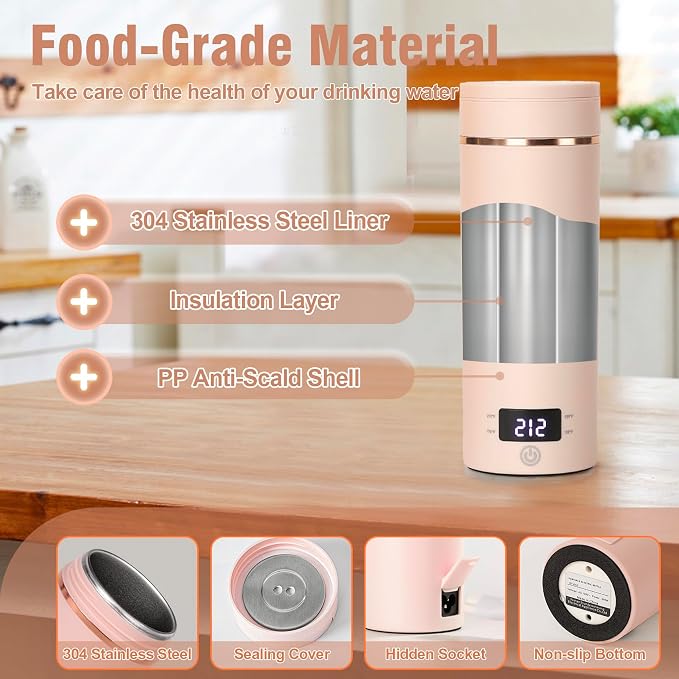 Travel Electric Kettle Portable Mini Kettle, Small Hot Water Boiler - Image 6