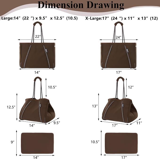 QOGiR Neoprene Multipurpose Beach Bag Tote - Image 3