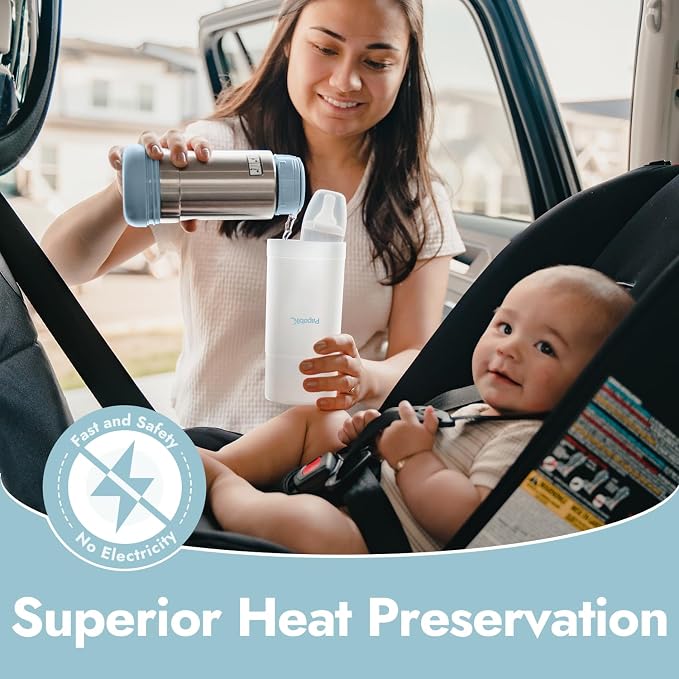 Papablic Portable Travel Baby Bottle Warmer On The Go, Fits Most Car Cup Holders - Image 2