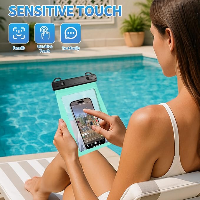 Large Waterproof Phone Pouch, Cell Phone Dry Bag - Image 4