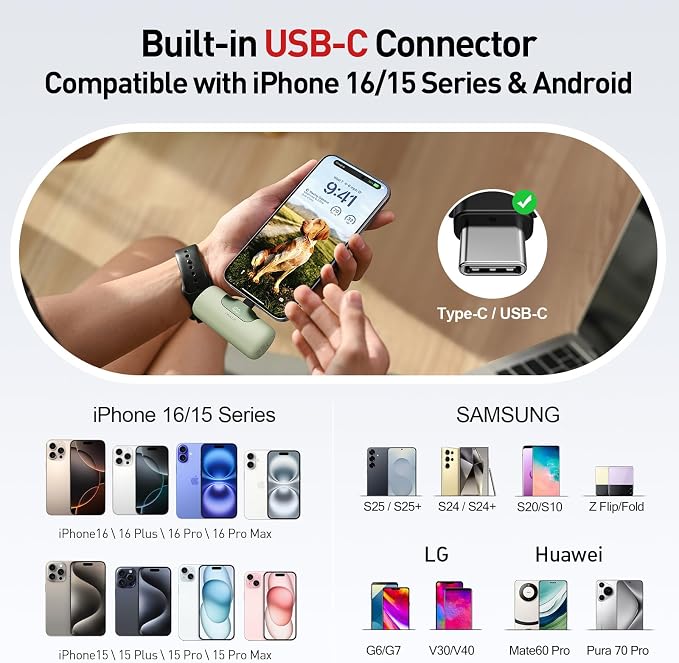 iWALK Portable Charger 5500mAh Next-Gen Small Power Bank 22.5W Fast Charging - Image 3