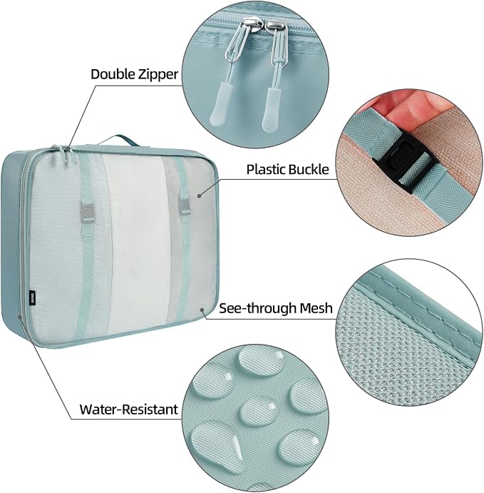 BAGAIL 6 Set/8 Set/10 Set Packing Cubes Various Sizes Packing Organizer - Image 5