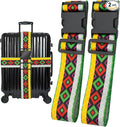 Geometric Arts Luggage Straps for Suitcases, Adjustable Luggage Travel Belt to by Unknown