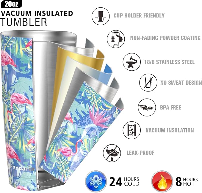 20 oz Stainless Steel Vacuum Insulated Tumbler - Image 2