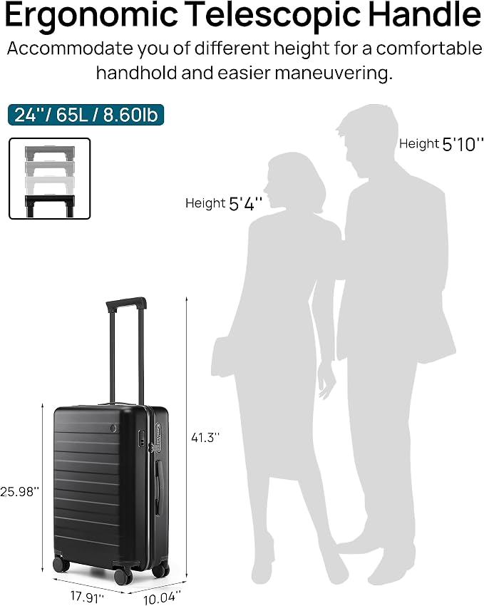 Carry on Luggage 22 X 14 X 9 Airline Approved, 20 Inch Luggage - Image 3
