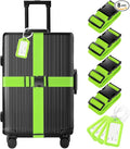 8 Pack Luggage Straps and Tags Set by Gostwo