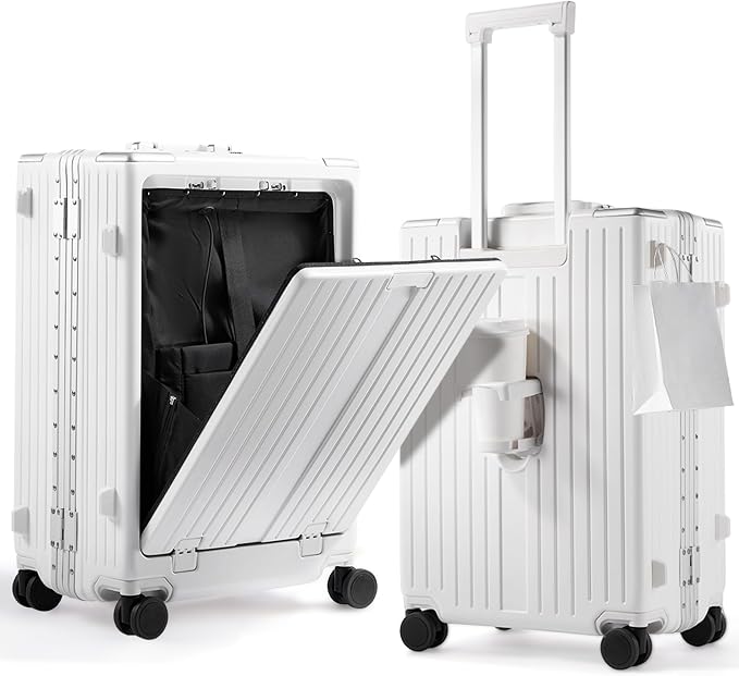 UrbanExplorer 24 Inch Check-In Aluminum Frame Luggage, ABS+PC Hard Shell by UrbanExplorer