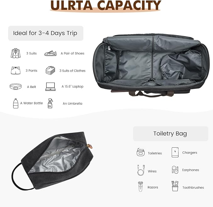 S-ZONE Garment Bags for Travel Convertible Garment Duffle Bags for Travel Suit - Image 7