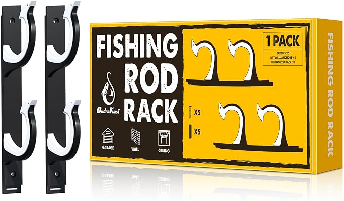 QudraKast Horizontal Fishing Rod Holder by QudraKast