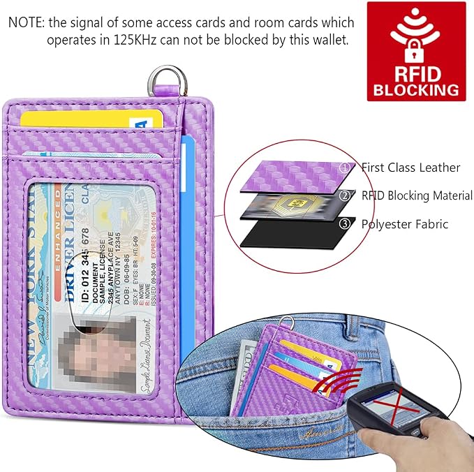 FurArt Slim Minimalist Wallet, Front Pocket Wallets, RFID Blocking, Credit Card - Image 5