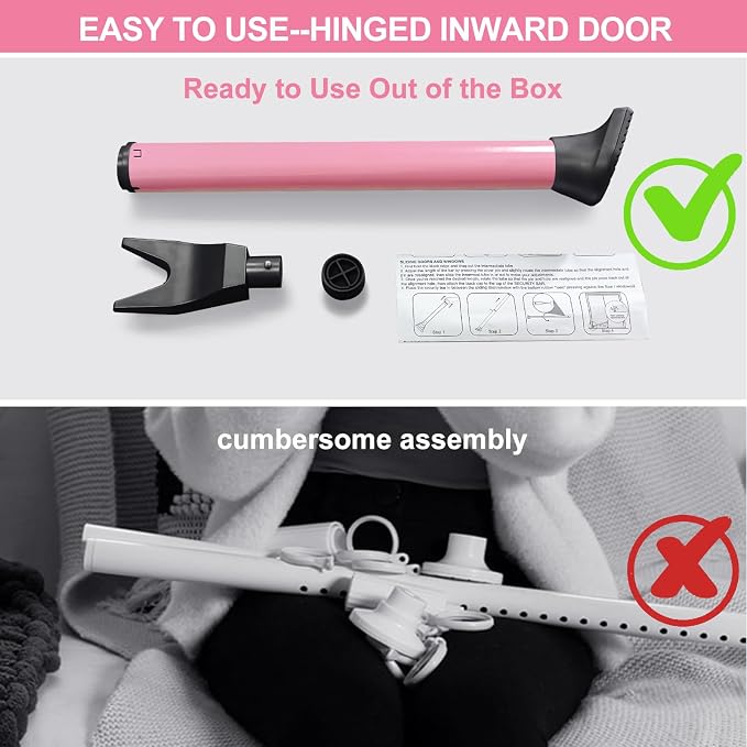 Rerishom Door Security Bar, Door Stoppers Security bar, Heavy Duty Door Lock - Image 8