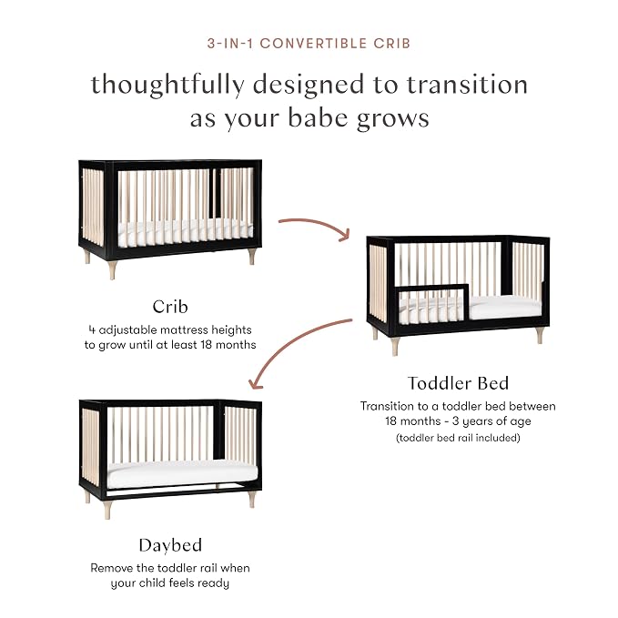 Babyletto Lolly 3-in-1 Convertible Crib - Image 7