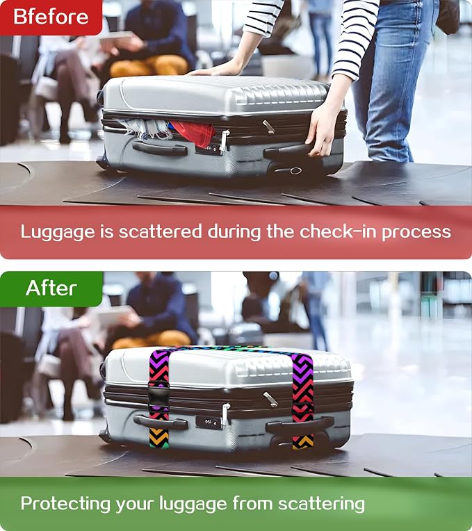 Luggage Straps for Suitcases Travel Belt Luggage Band Heavy Duty Traveling - Image 3