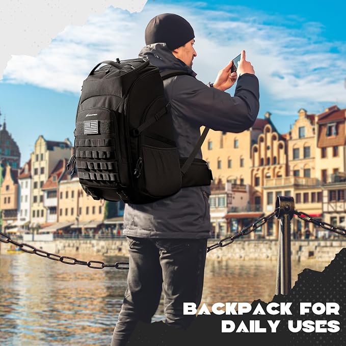 Maelstrom Tactical Backpack for Men, 40L Military Backpack, Water Resistant - Image 8