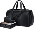 Wogarl 3PCS Leather Weekender Bag by Wogarl