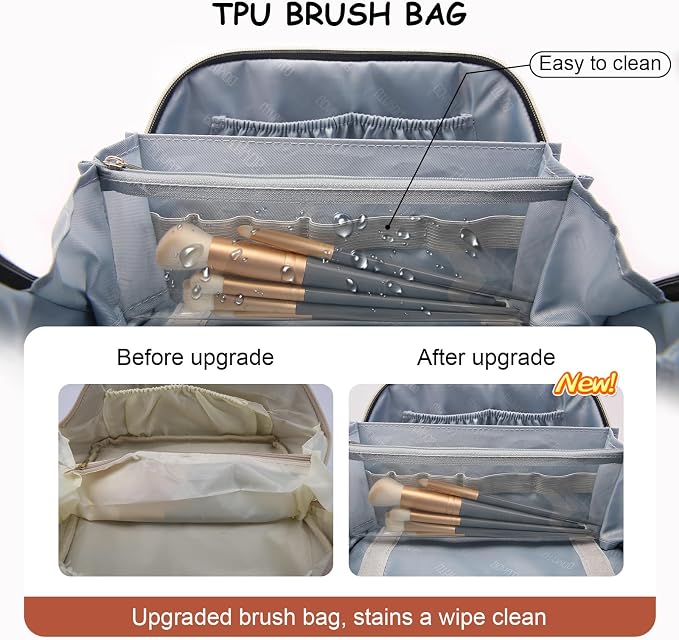 Travel Makeup Bag Organizer Cosmetic Bag: 3 Pcs Set Make up Bags - Image 5
