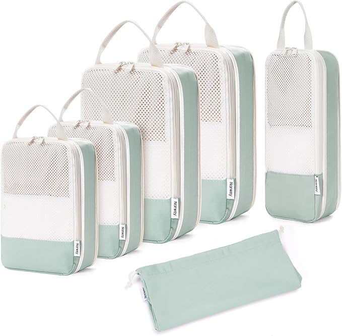 Narwey 6 Set Compression Packing Cubes by Narwey