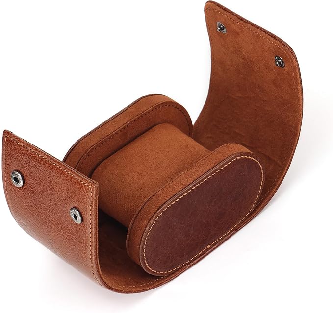 JOYIR Single Watch Roll for Travel | Genuine Leather Watch Pouch Case - Image 7