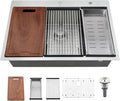 30 Inch Drop In Kitchen Sink Workstation-Bokaiya 30x22 Stainless Steel Drop In by Bokaiya