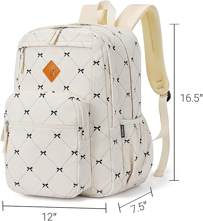 ZORFIN 26L Backpack for College, and Travel: Corduroy Bookbag - Image 2