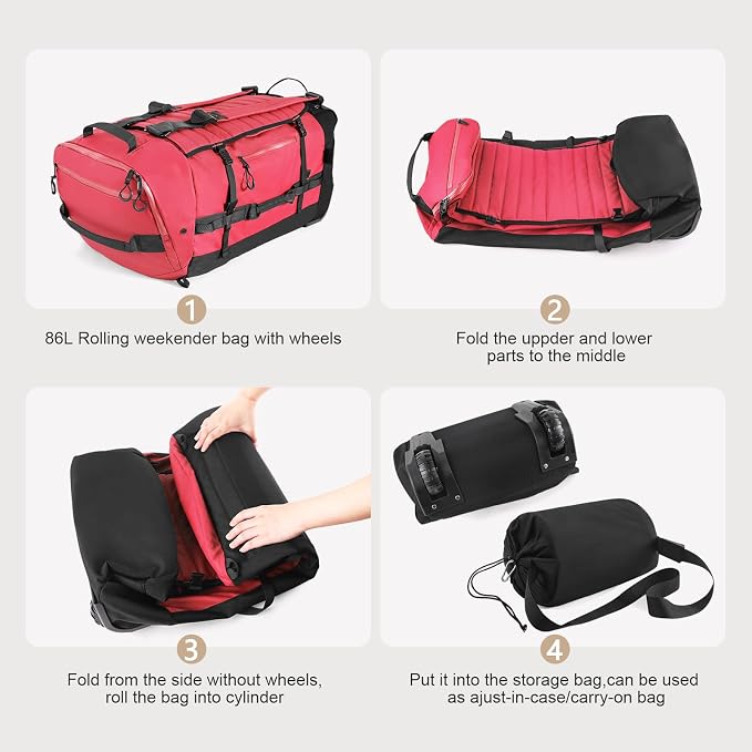 Vomgomfom 86L Collapsible Wheeled Luggage - Image 5