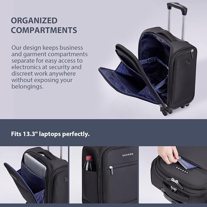 Verage Underseat Carry On Luggage - Image 5