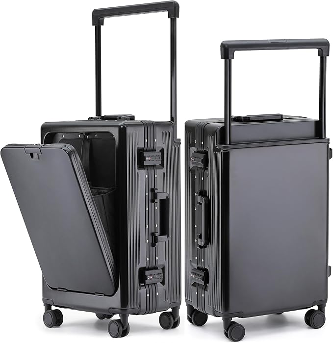feilario 20" Aluminium Frame Hardside PC Carry on Luggage by feilario