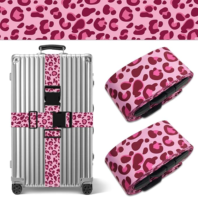 Leopard Luggage Straps for Suitcases TSA Approved, Luggage Identifiers for by Unknown