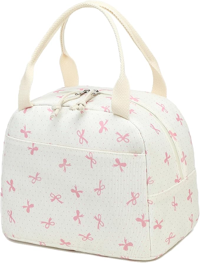 Bluboon Lunch Bag for Women Men Cute Corduroy Lunch Tote Bags Reusable by BLUBOON