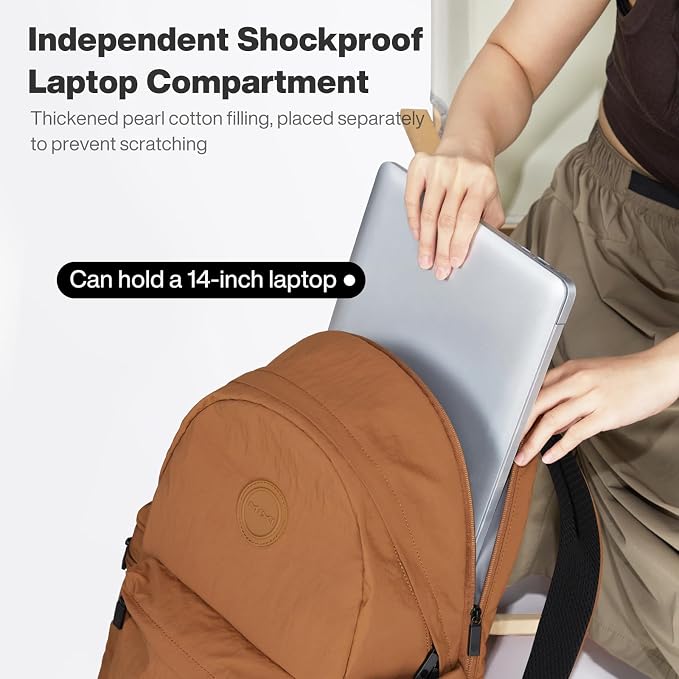 mixi Outdoor Lightweight Backpack Casual Carry On Laptop Backpack Travel Bookbag - Image 5