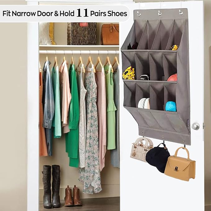 Over the Door Shoe Organizer, Oxford 600D Fabric Shoe Storage Rack - Image 6