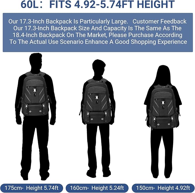 17.3 Inch Travel Laptop Backpack - Image 3