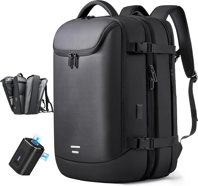 Vacuum Seal Travel Backpack 45L Expandable Air Compression System Water by TANGCOREL