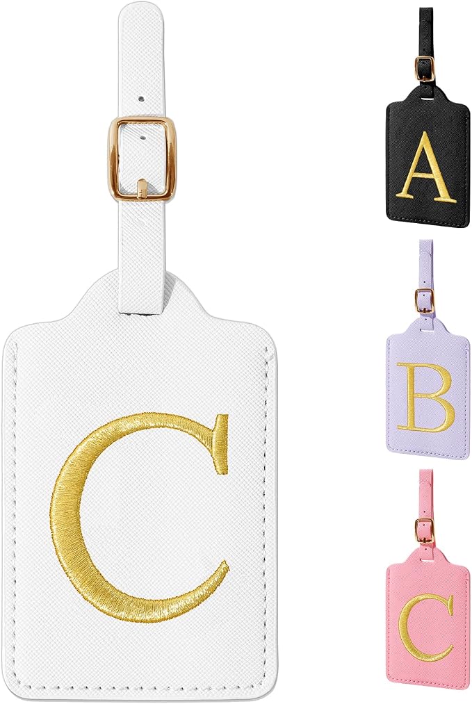 Personalized Initial Luggage Tags by izuzta
