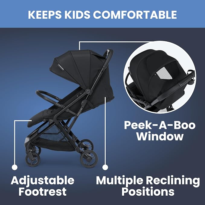 Delta Children Icon Ultra Compact Travel Stroller - Image 4
