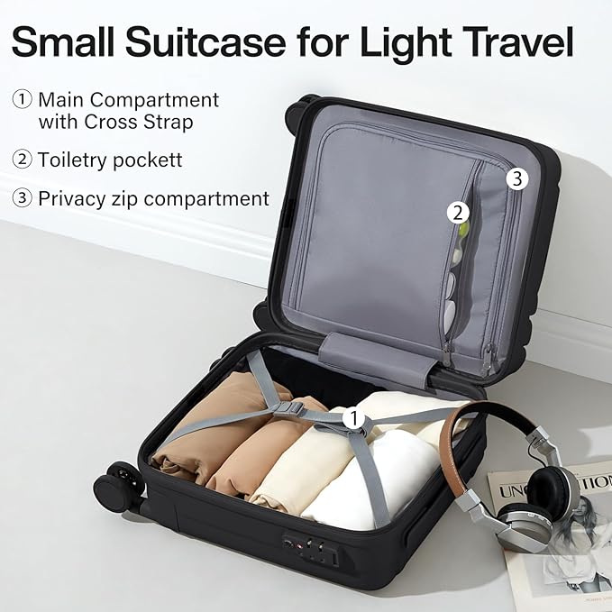 Hanke 14 Inch Underseat Carry On Luggage - Image 5