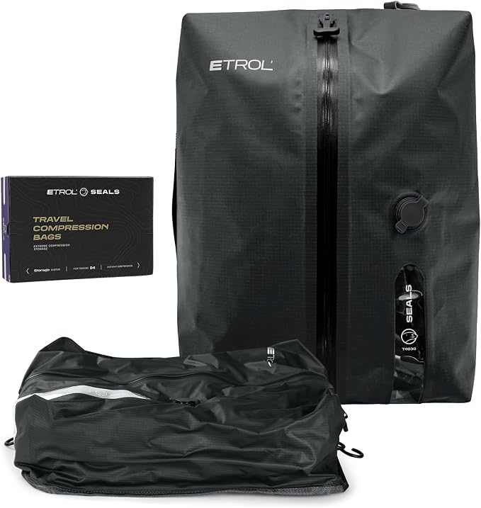 TPU Vacuum Bag for Travel, 70D Nylon Reusable Compression Bag by ETROL-US