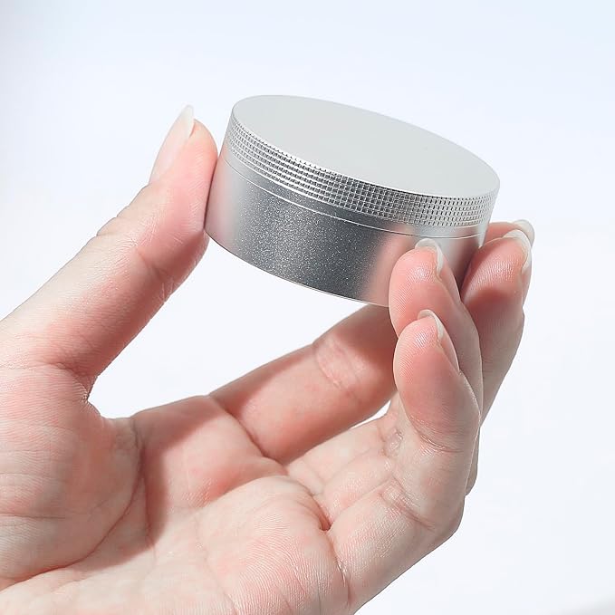 Small Pill Case 3 Compartments, Metal Round Portable Pill Box, Waterproof - Image 3