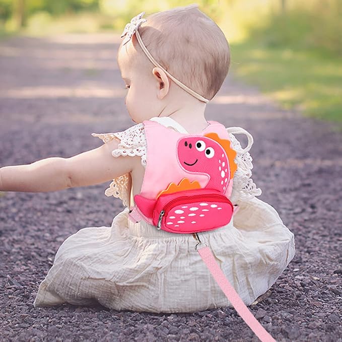 Toddler Leash Harness + Anti Lost Wrist Link, Accmor Cute Dinosaur Kids - Image 5