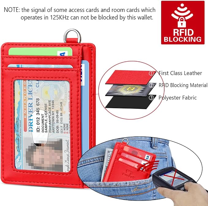 FurArt Slim Minimalist Wallet, Front Pocket Wallets, RFID Blocking, Credit Card - Image 5