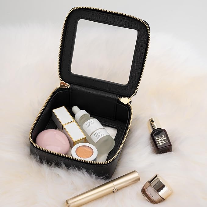 Aveniee Clear Makeup Bag Small, Mini Travel Toiletry Bag Cosmetic Bags TSA - Image 3