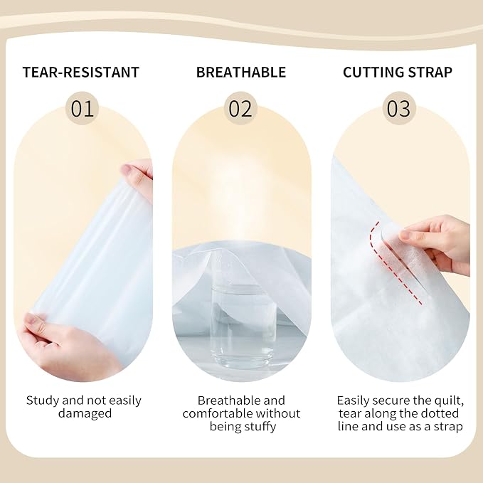 YOUNGTIME Disposable Bed Sheets Fitted Sheet, Disposable Portable Bedding Set - Image 7