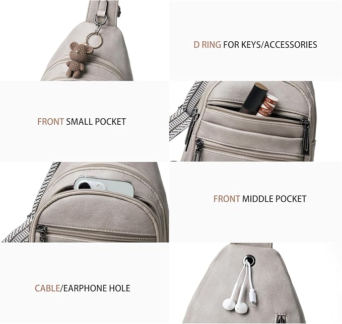 Sling Bag for Women Crossbody Bags Fanny Packs Sling Purse Backpack Shoulder - Image 6